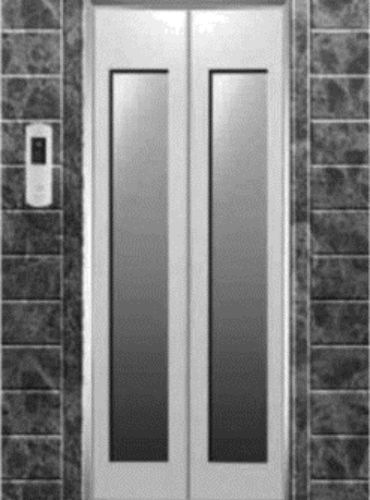 SS Center Opening Auto Glass Door